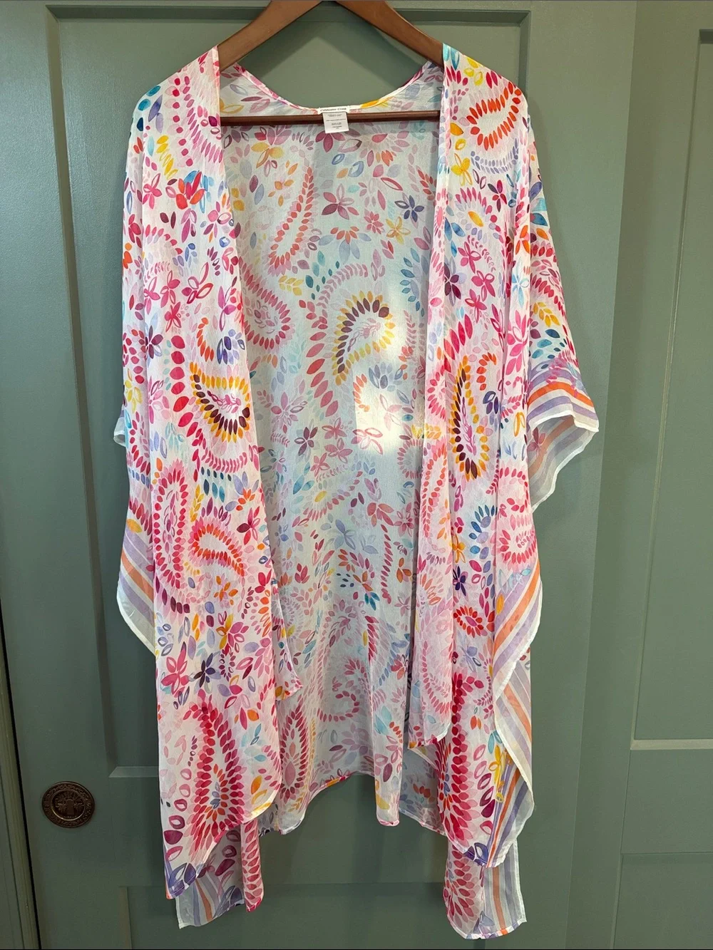Coldwater Creek Floral Paisley Topper NWT